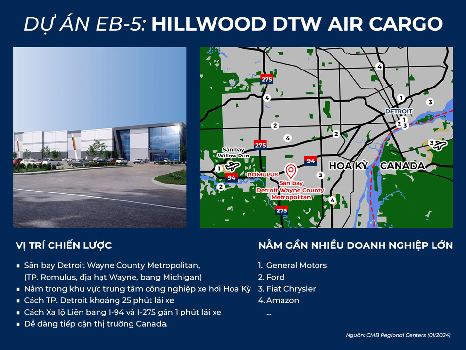 Dự án EB-5: Hillwood DTW Air Cargo