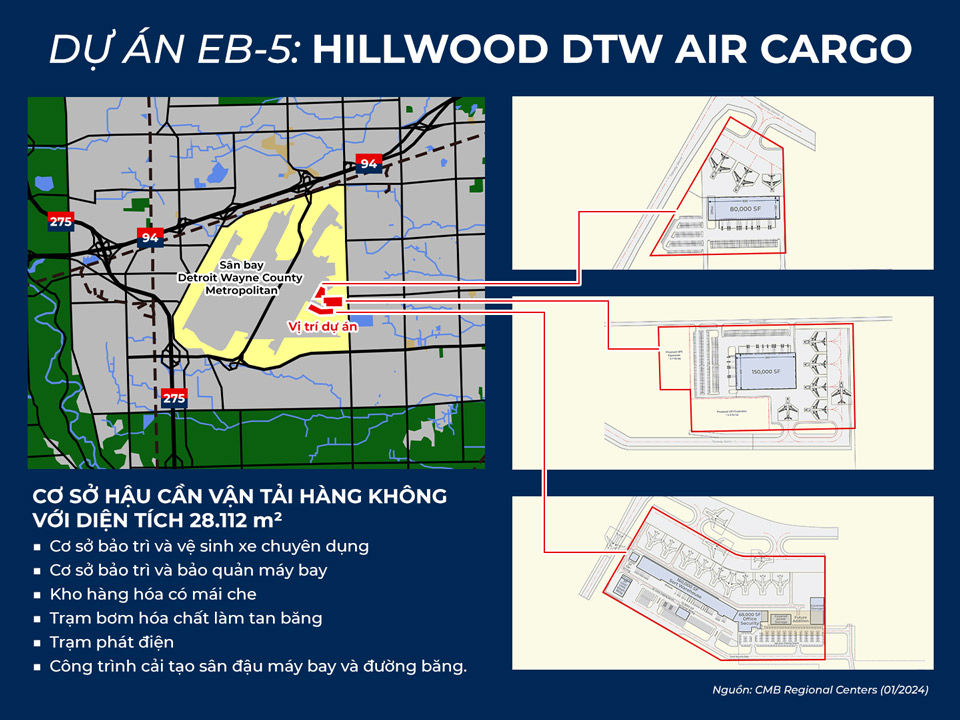 Dự án EB-5: Hillwood DTW Air Cargo