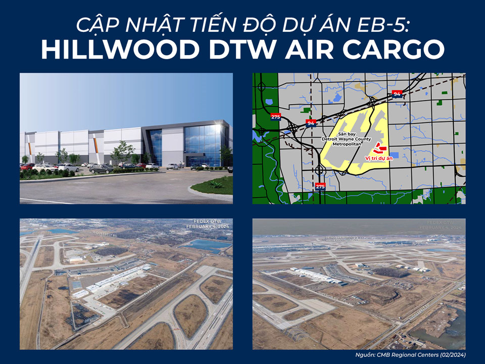 Cập nhật tiến độ Dự án EB-5 Hillwood DTW Air cargo