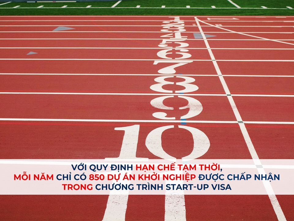 Mỗi năm chỉ có 850 dự án khởi nghiệp được chấp nhận trong chương trình Start - up visa Canada