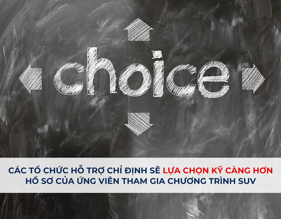 Các tổ chức chỉ định sẽ phải lựa chọn cẩn thận các ứng viên tham gia dự án.